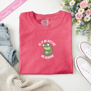 Funny Anxiety T-Shirt | All Of My Systems Are Nervous | Stressed T-Shirt | Funny Gift | Comfort Colors Tee | Cute Humor | Frog Lovers Shirt