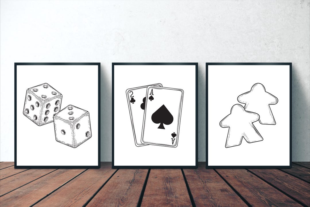 Board Game Wall Art | Printable Digital Download | Board Game Décor ...