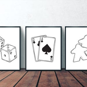 Board Game Art - Printable digital file for Posters, Photo Frames. Wall Art, Digital Print, Game Room Art, Gamer Decor, Game Enthusiast Pic