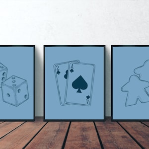 Board Game Art - Printable digital file for Posters, Photo Frames. Wall Art, Digital Print, Game Room Art, Gamer Decor, Game Enthusiast Pic