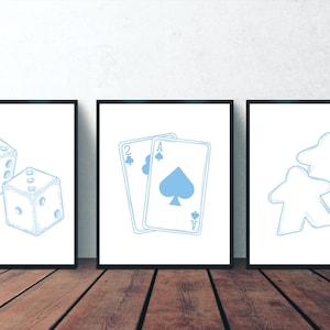 Board Game Art - Printable digital file for Posters, Photo Frames. Wall Art, Digital Print, Game Room Art, Gamer Decor, Game Enthusiast Pic