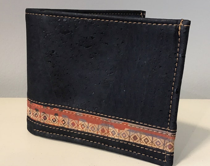 Cork wallet - blue - complete - High quality - Vegan - Eco Friendly