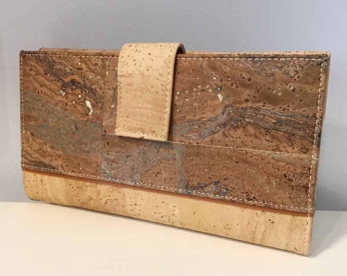 Cork wallet or cluch, Vegan, cruelty free, Eco Friendly