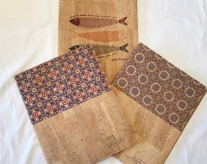 Cork Note book A4, removable cover, cork leather, Vegan, Cruelty free, Eco Friendly