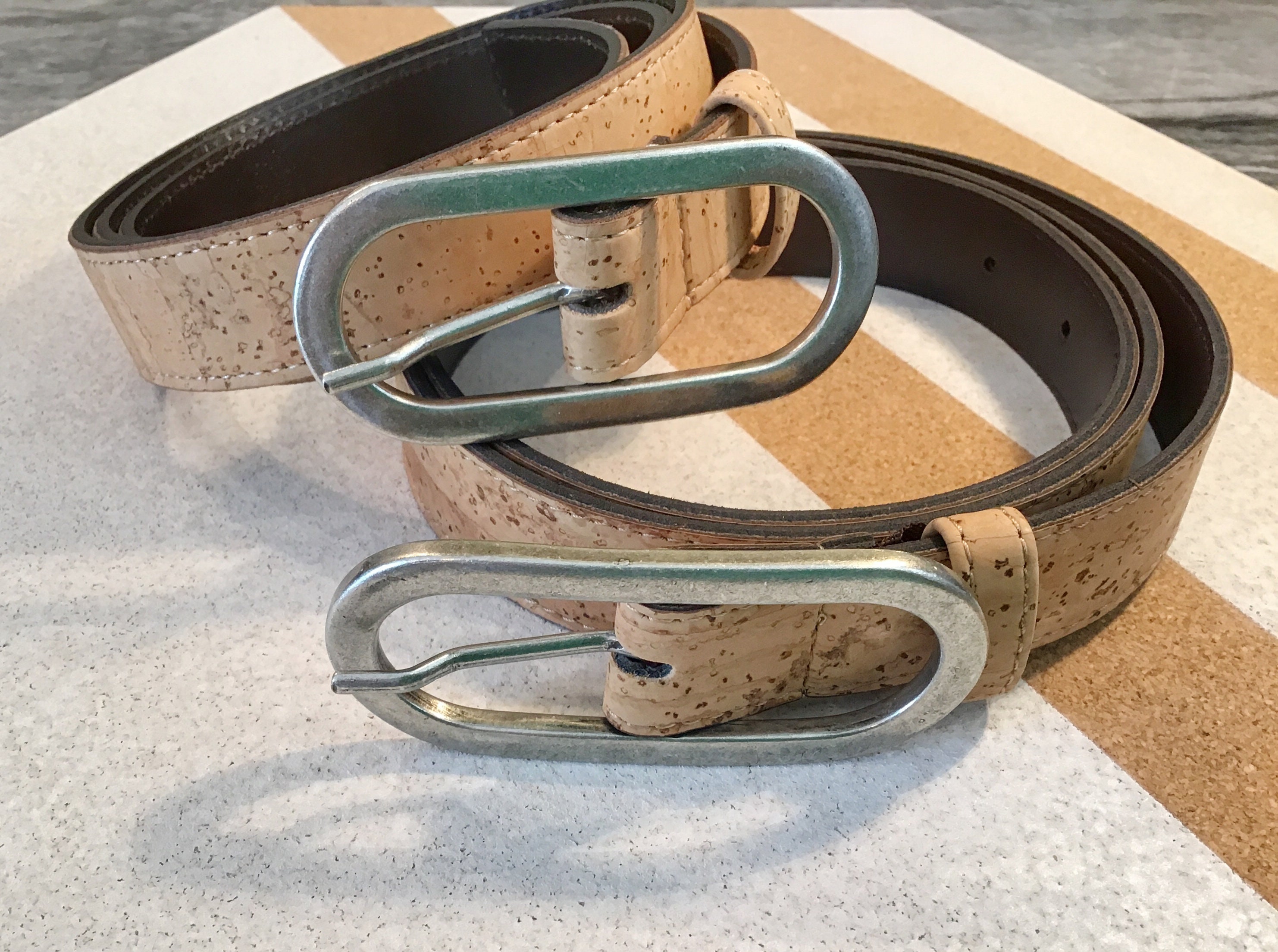 Cork Ladies Belt Vegan Eco Friendly 