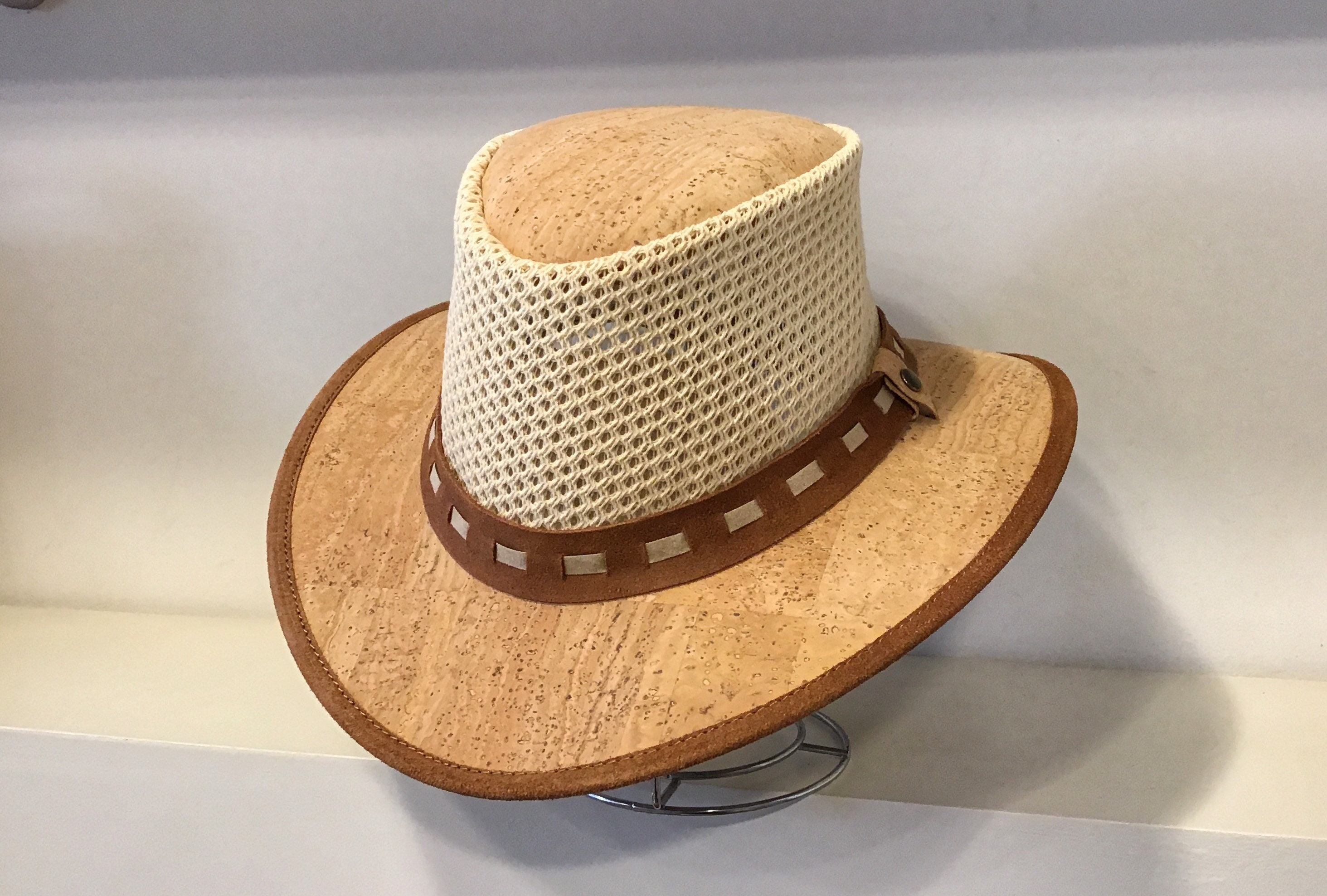 Natural Cork Hat With Mesh Eco Friendly Etsy Ireland