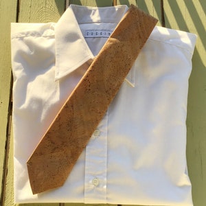 Cork tie, necktie, vegan, cruelty free, Eco friendly, Free shipping