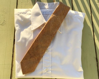 Cork tie, necktie, vegan, cruelty free, Eco friendly, Free shipping