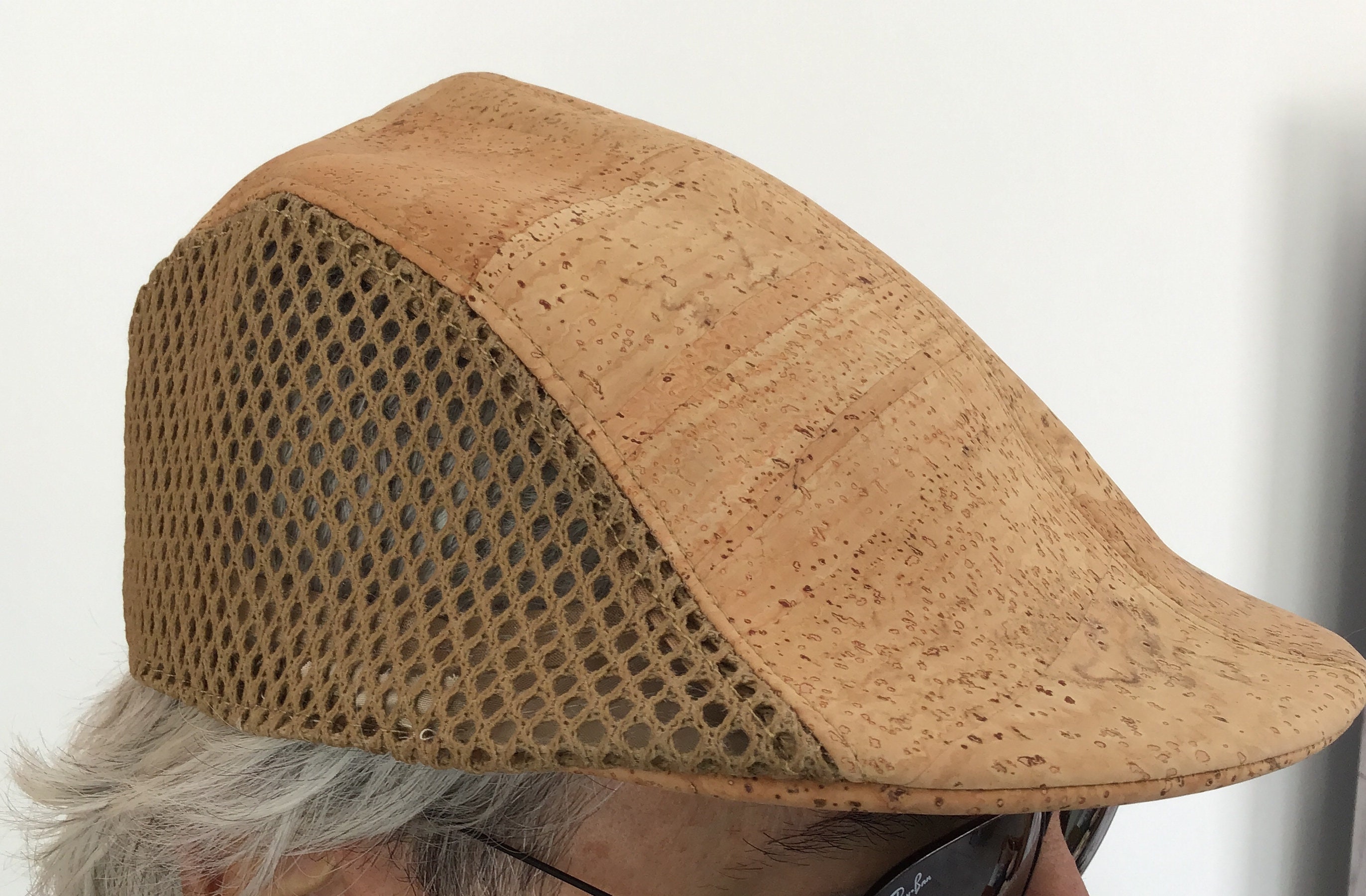 Cork cap, with mesh high quality Vegan Eco Friendly