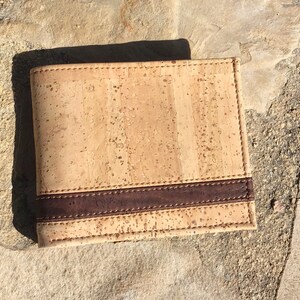Grand portefeuille en liège, 12,5 x 10 cm - Végétalien - Respectueux de l'environnement