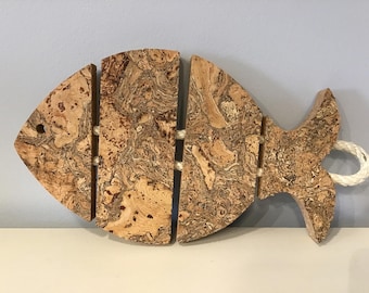 Cork hot base, fish, one, Vegan, Sustainable, Cruelty free