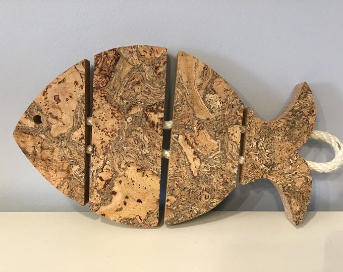 Cork hot base, fish, one, Vegan, Sustainable, Cruelty free