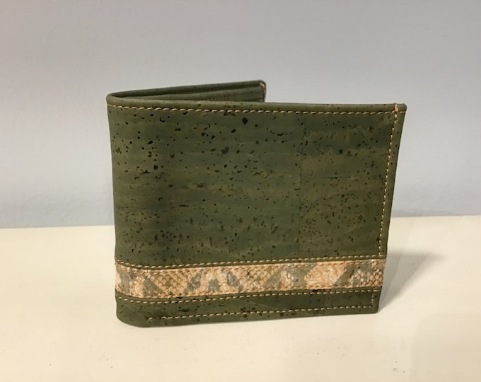 Cork wallet - green - complete - High quality - Vegan - Eco Friendly