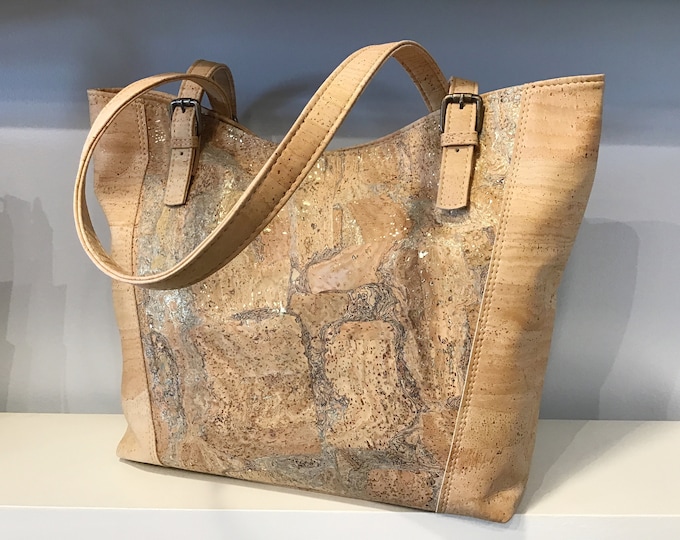 High quality cork handbag - Shoulderbag, Vegan, Cruelty Free