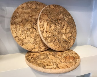 Portuguese Cork hot base, round 20cm, Vegan, Eco Friendly