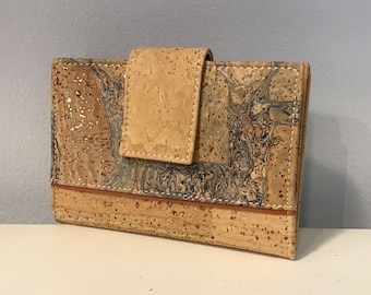 Cork, small wallet, vegan, cruelty free, eco friendly