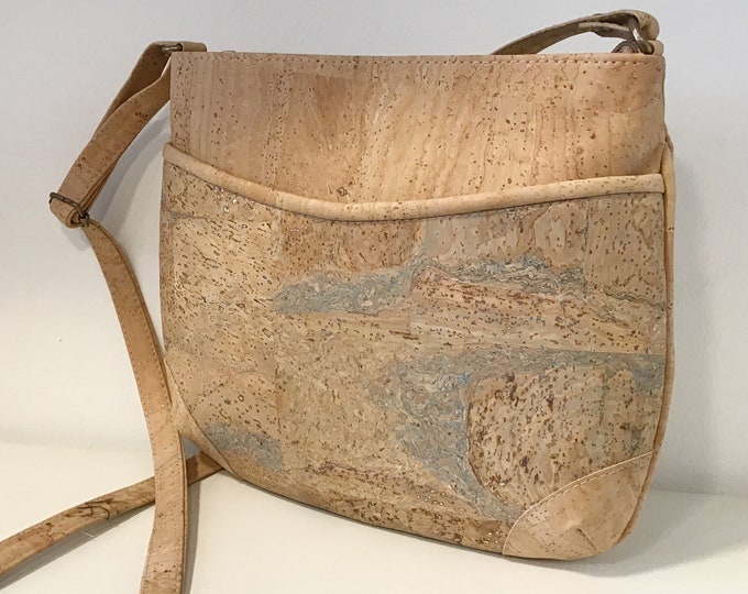 Cork bag, natural cork combination, Vegan, Cruelty free, Eco Friendly