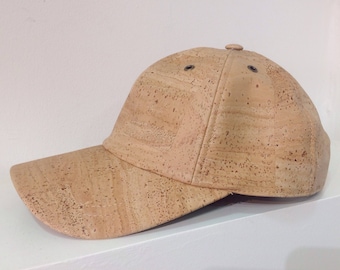 Cork cap, adjustable, Vegan, cruelty free, Eco Friendly