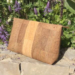 Bolsa de maquillaje de corcho: bolsa vegana y ecológica para cosméticos