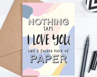 Printable Birthday Card, Digital Downloadable Happy Birthday Card, I love you Card, Birthday Card, Envelope Template, Instant JPG Download