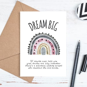 Printable Card, Graduation Card, Congrats Grad Card, Grad Card, Motivation Card, Adventure Begins, Congratulations Card, Dream Big