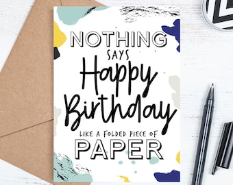 Printable Birthday Card, Digital Downloadable Happy Birthday Card, Funny Card, Birthday Card, Envelope Template, Instant JPG Download