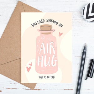 Carte de la Saint-Valentin, carte d'anniversaire numérique, téléchargeable, carte de la Saint-Valentin, carte d'anniversaire, câlin virtuel, carte de câlin, modèle d'enveloppe, téléchargement JPG