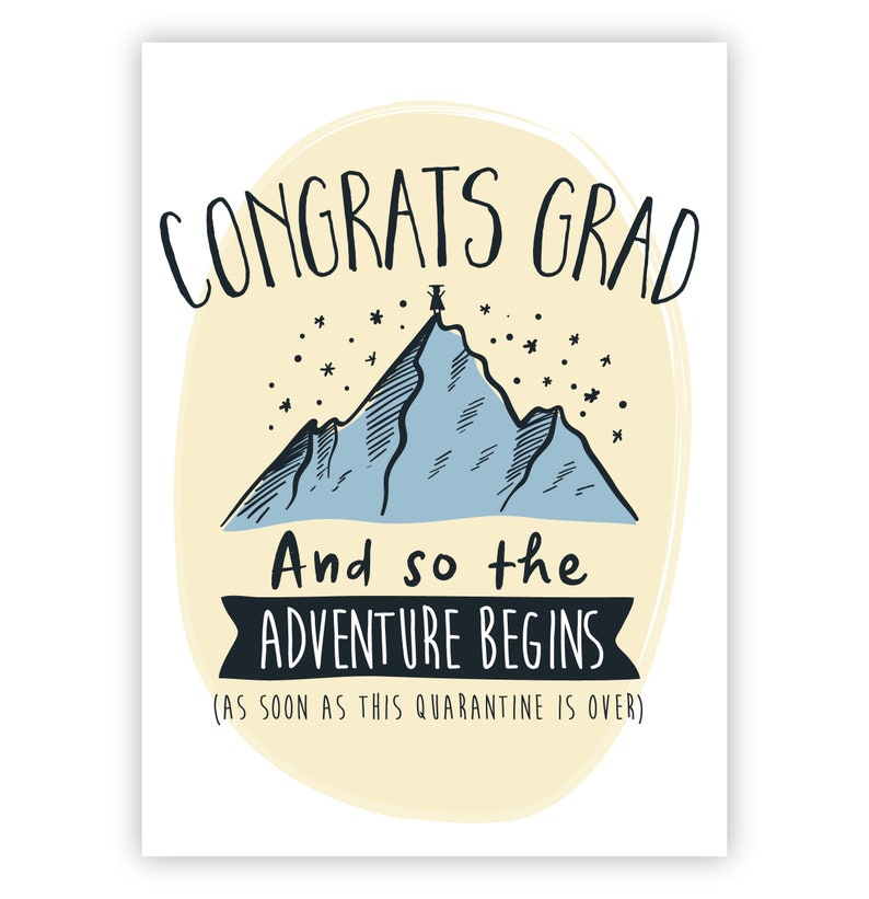 Mountain Grad Card Printable Card, Graduation Card, Congrats Grad Card, 2020 Grad Card ...