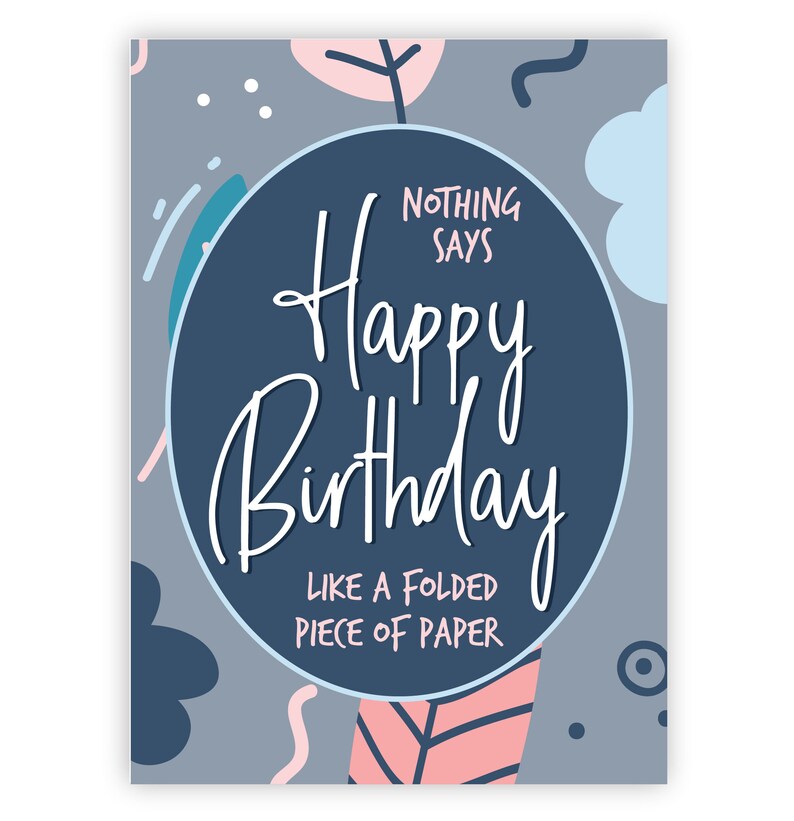 Printable birthday card digital downloadable happy birthday etsy