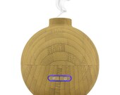 Bamboo Finish Essential Oil Aromatherapy Ultrasonic Diffuser Humidifier. Auto shut off safety feature. Exhilarating Spa Experience