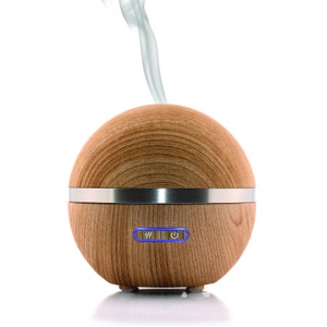 Wood Like Finish Aromatherapy Essential Oil Diffuser & Humidifier | Ultrasonic Humidifier | Auto-Shut Off, Constant on or Timed Diffusion