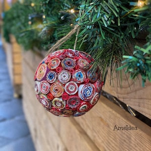 Natale Decorazioni Addobbi in carta riciclata