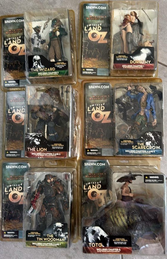 マクファーレン　Twisted land of Oz 2体セット Twisted Land of Oz Series 2 SET OF 6 ACTION FIGURES