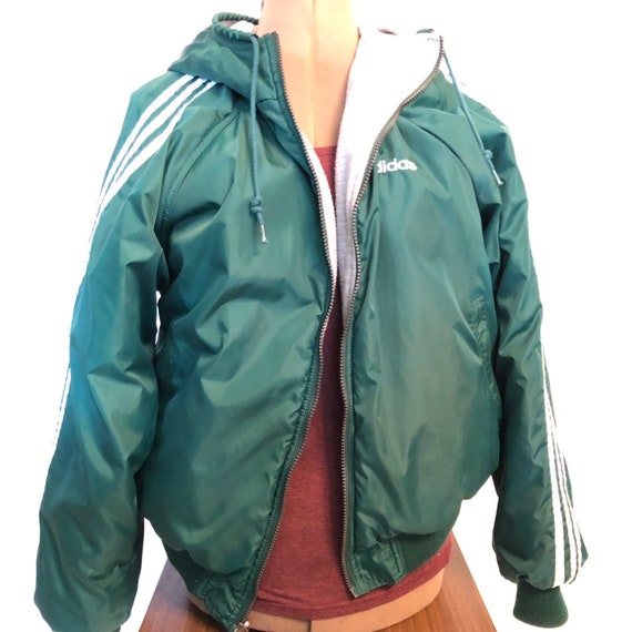 adidas green reversible jacket