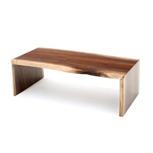 Live Edge Natural Wood Waterfall Coffee Table