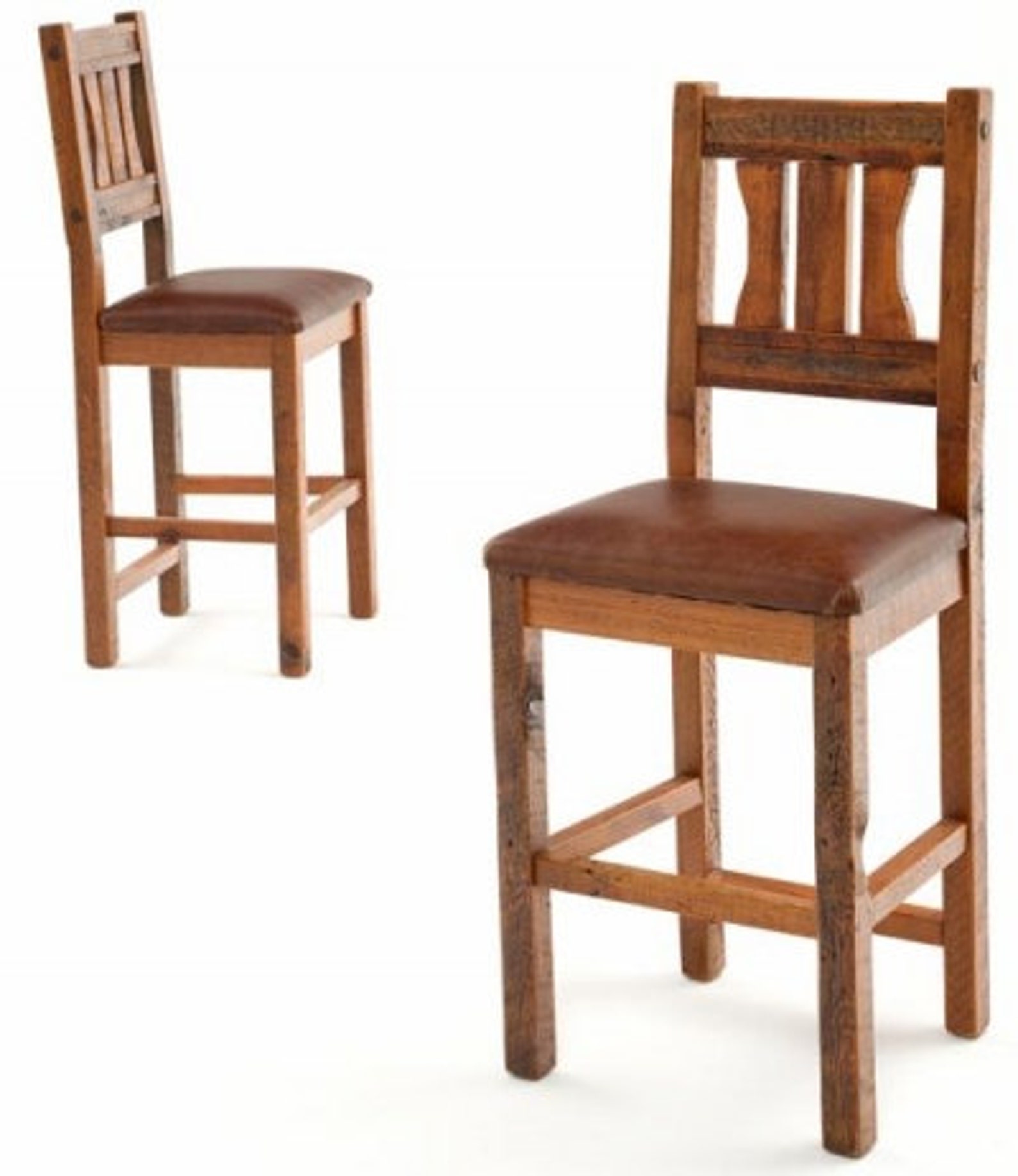 Rustic Barnwood Mission Style Bar Stool Etsy