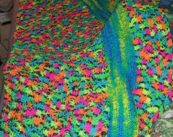 Bright, vibrant baby blanket
