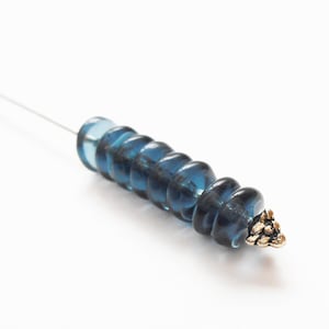 50 - Montana Blue 6 mm Oblaten Perlen, Transparent, Scheibe, Rondell, Tschechische Glasperlen
