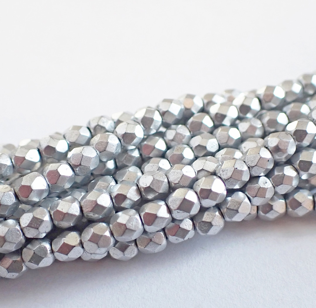 600 Perline Di Cristallo Ceko 4mm - Sei Colori Lucidati A Fuoco, Sfaccettate, Per Gioielli Fai Da Te - 3