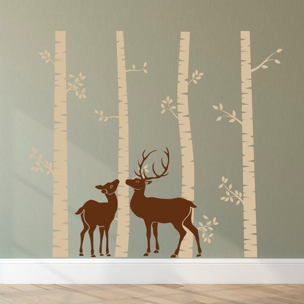 Deer Wall Decal Etsy