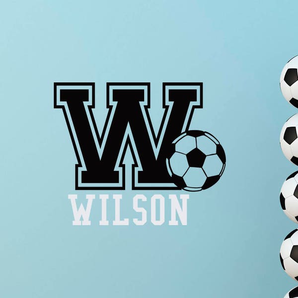 Personalized Football Wall Decal Etsy