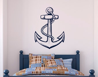 Wandaufkleber Anker Etsy