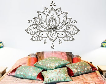 In-style Decals Wall Vinyl Decal Home Decor Art Sticker Lotus Flower ...