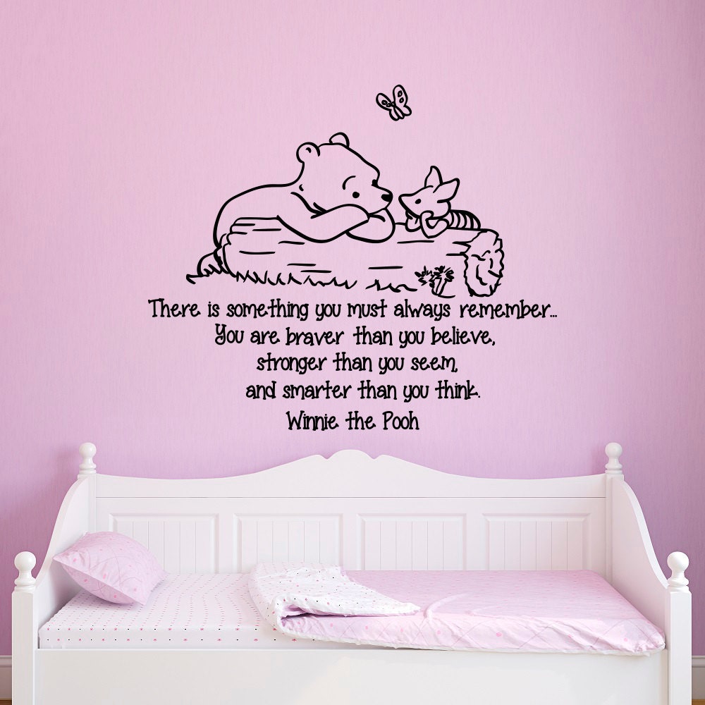 Wandtattoo Zitate Winnie der Puuh du bist mutiger als Sie