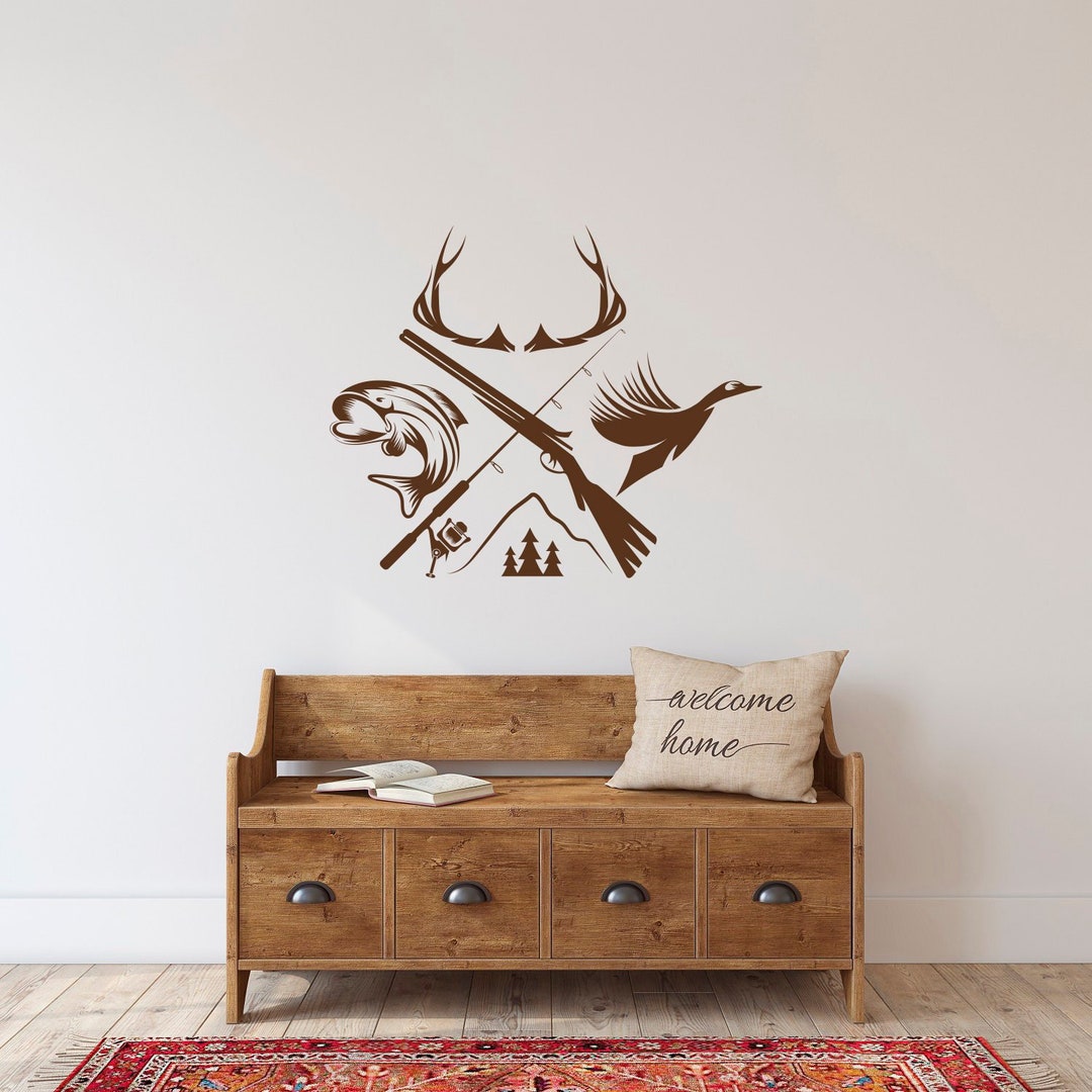 Hunting & Fishing Wall Decal Vinyl Car Decal for Hunters and Etsy