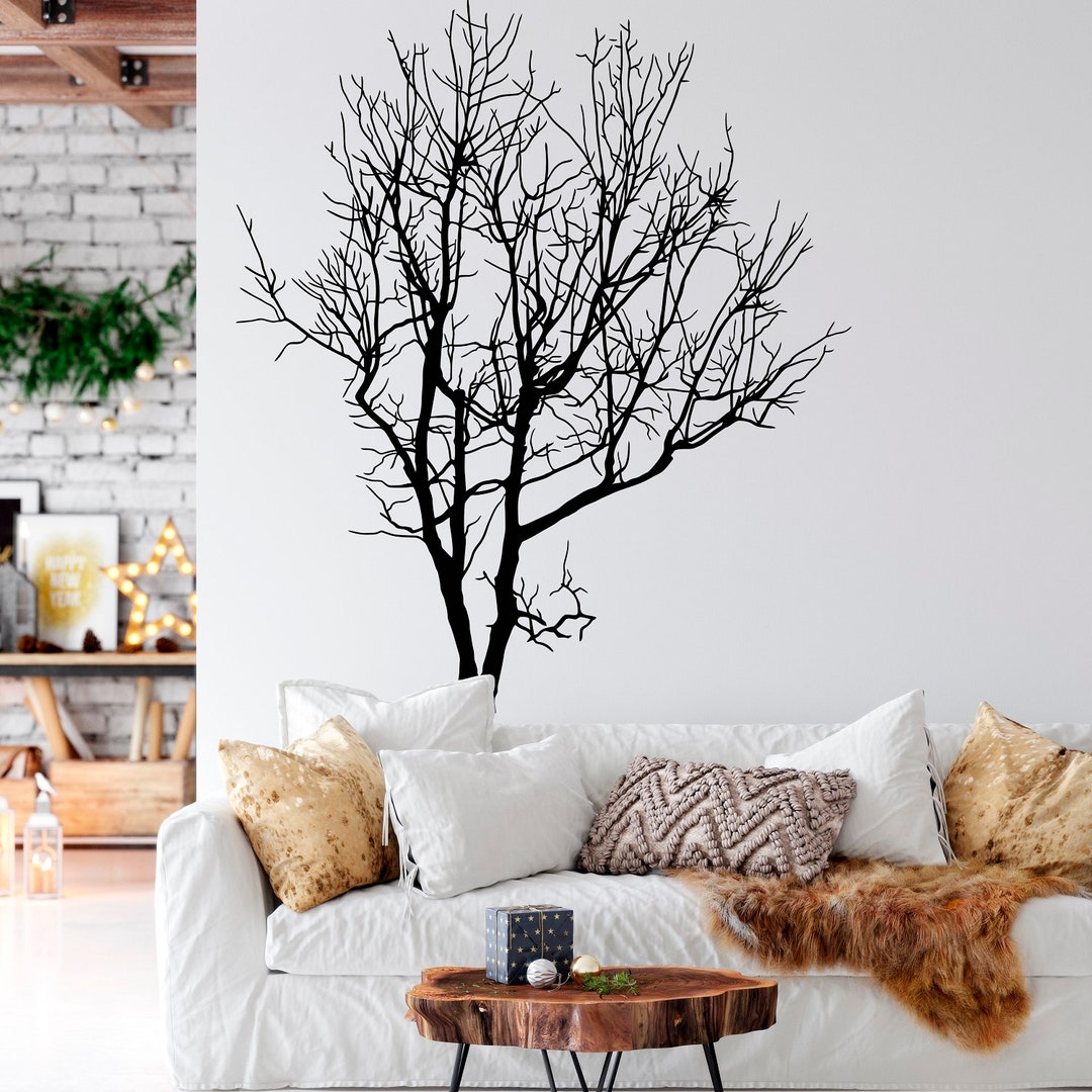 Tree Wall Decal: Branches Vinyl Sticker - Nature Forest Decor - Large ...
