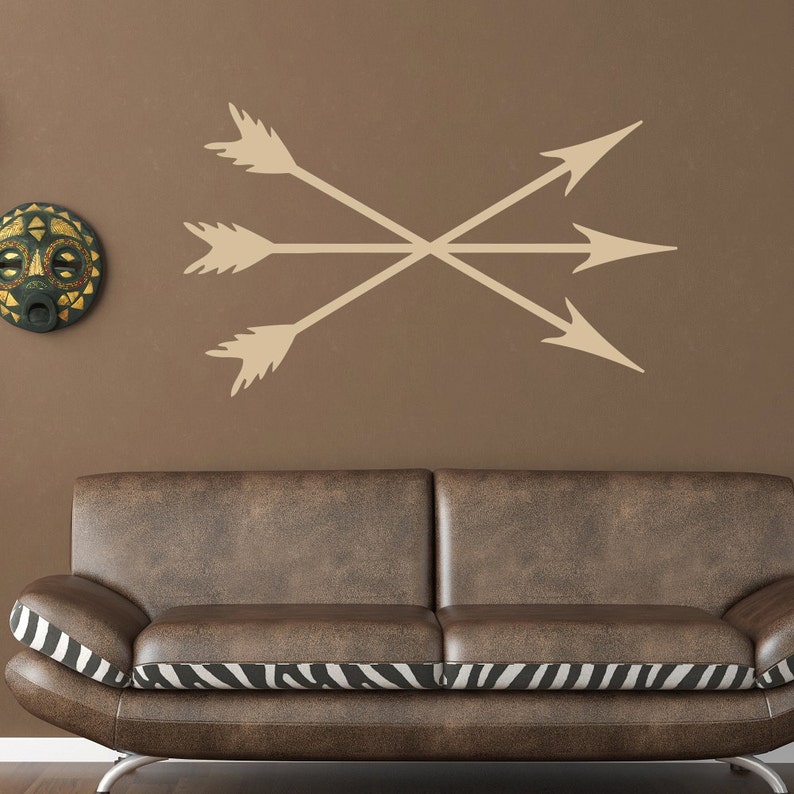 Wall Decal Crossed Arrows Arrow Wall Decal Arrow Simple Etsy