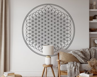 Schwarzer Mandala-Wandaufkleber - 79x79 Cm, Selbstklebend & Rückstandslos Entfernbar