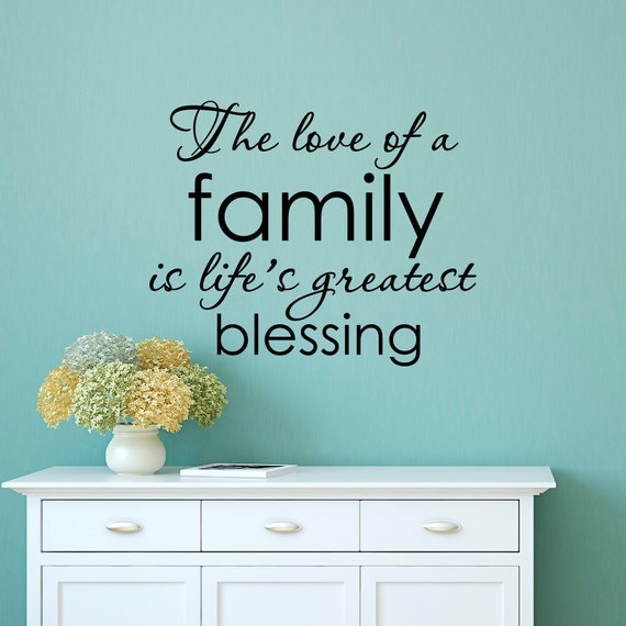 Wall Decal Citation Famille L Amour D Une Famille Est Etsy