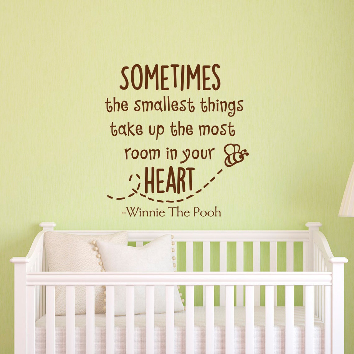 Nursery Wall Decal Quote Sometimes The Smallest Things Take Up Etsy